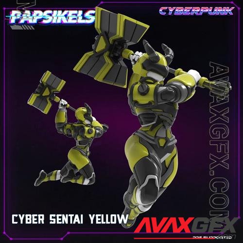 Cyber Sentai Yellow 3D Print