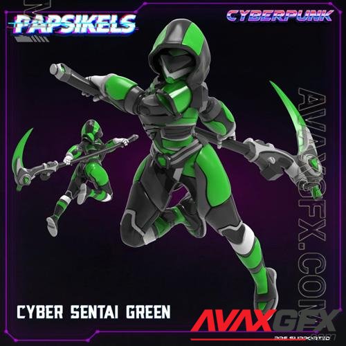 Cyber Sentai Green 3D Print