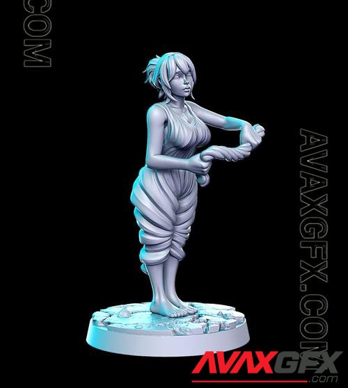 Beth (washing girl) 3D Print