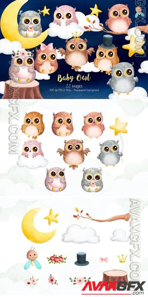 Baby Owl Clipart RQT6Y26