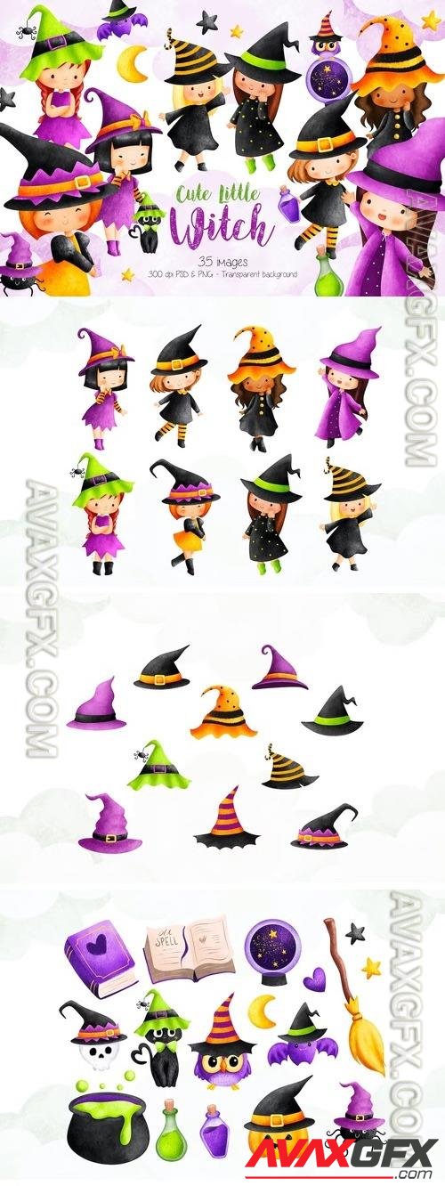 Little Witch Clipart ZBXXK5S