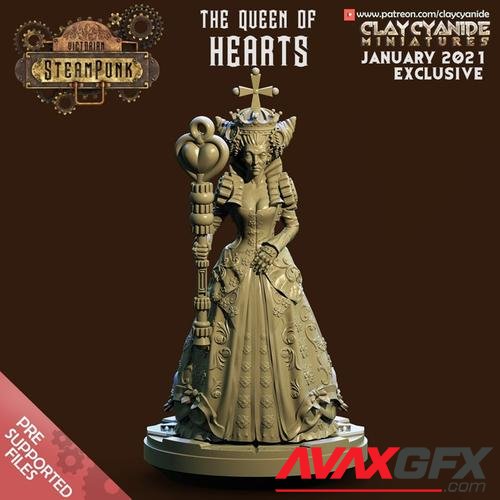 ClayCyanide - Victorian SteamPunk - Queen of Hearts – 3D Print