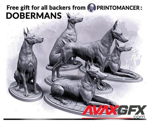 Sisters of the Dawn - Doberman fin – 3D Print