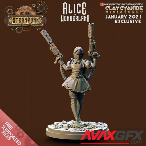 ClayCyanide - Victorian SteamPunk - Alice in Wonderland – 3D Print