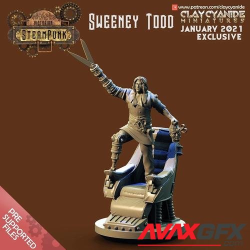 ClayCyanide - Victorian SteamPunk - Sweeney Todd – 3D Print