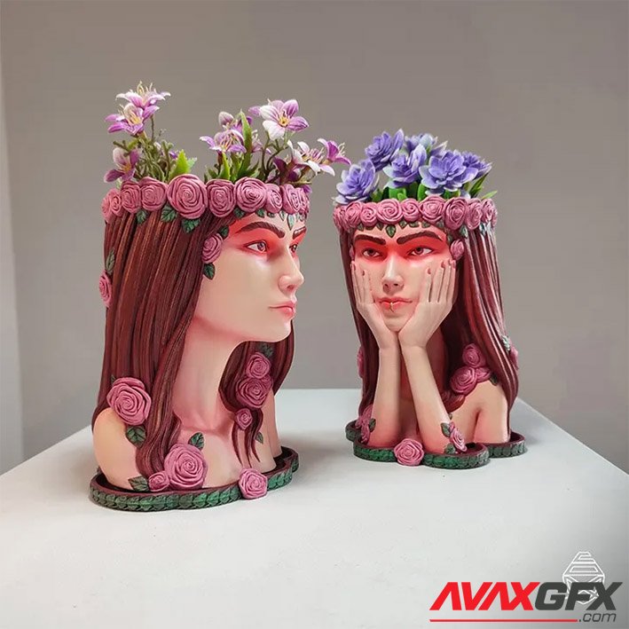 Flora Goddess Pipe Cox 3D Print