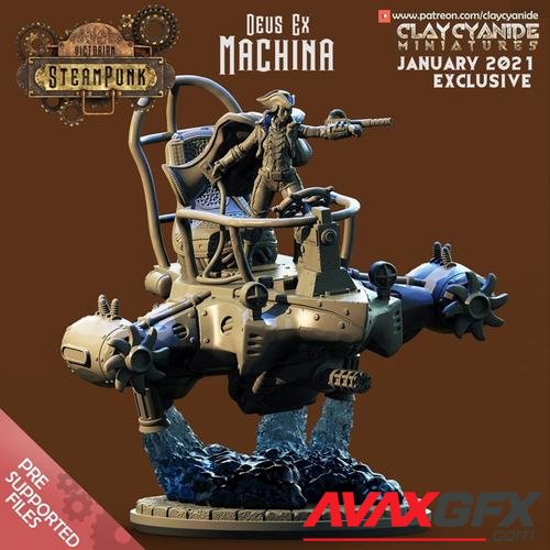 ClayCyanide - Victorian SteamPunk - Deus Ex Machina – 3D Print