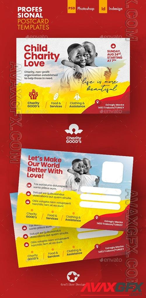 Charity Postcard Templates 39011391