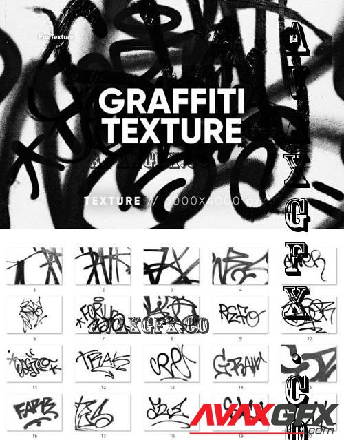 20 Graffiti Texture HQ - 8453060