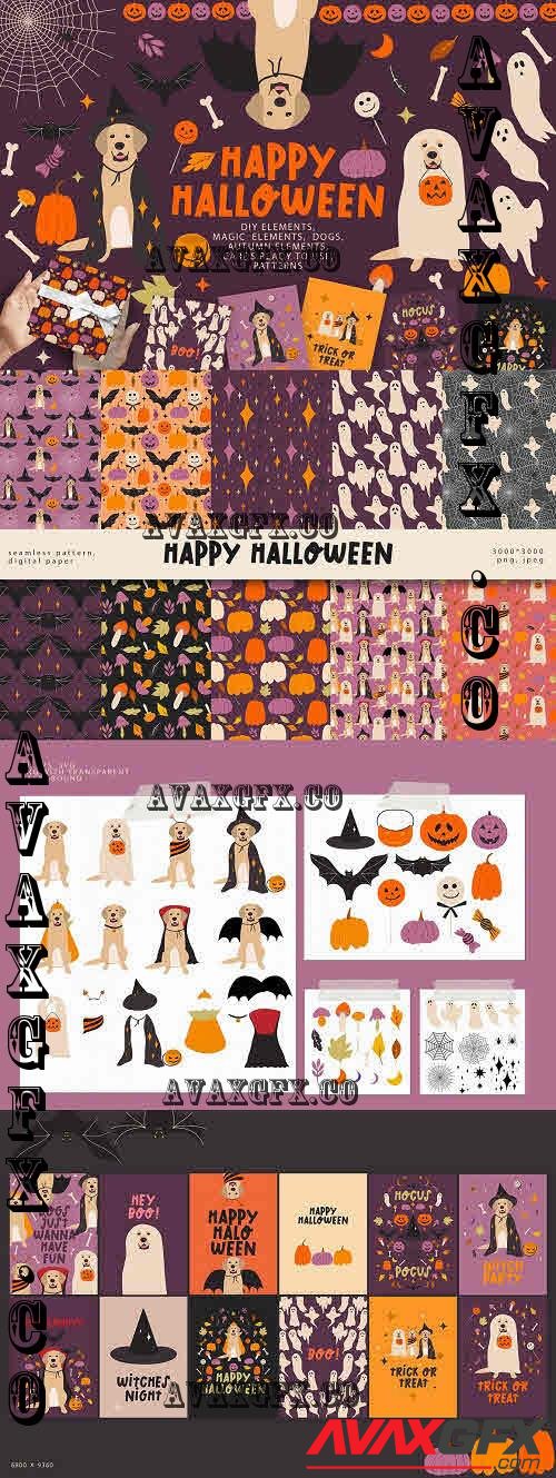 Happy Halloween art set - 7802411