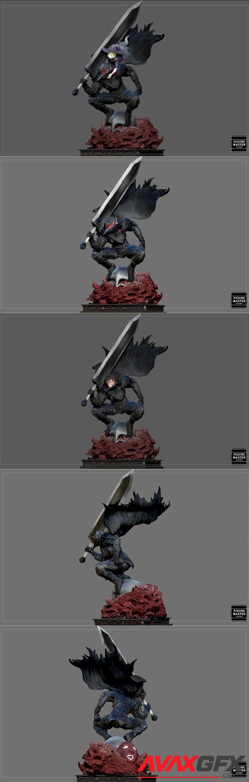 Berserk Guts Scierke Fantasy Anime Sword Character – 3D Print