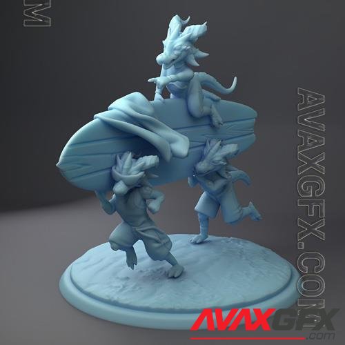 Kobold Surfers 3D Print