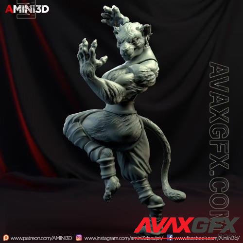 Tabaxi Monk Female 3D Print