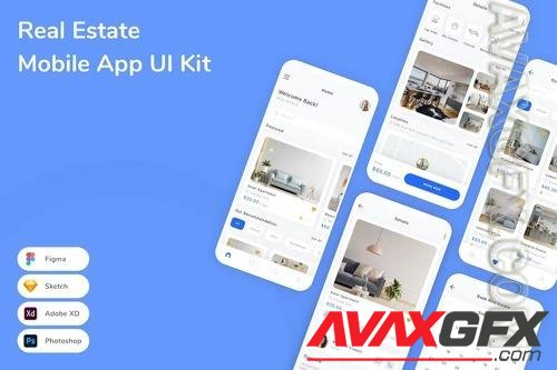 Real Estate Mobile App UI Kit 83JSGY5