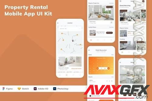 Property Rental Mobile App UI Kit P6VN55J
