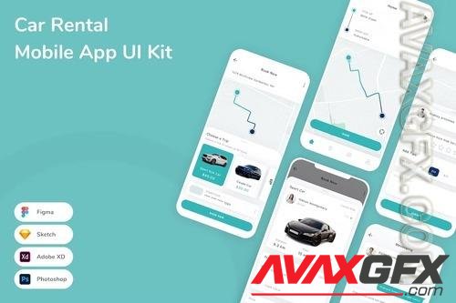 Car Rental Mobile App UI Kit WG9UR3K