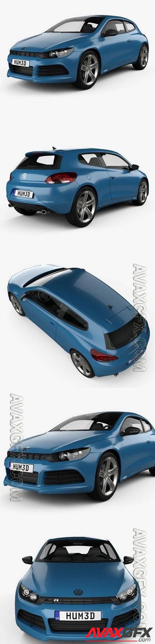 Volkswagen Scirocco R 2010 3D Model