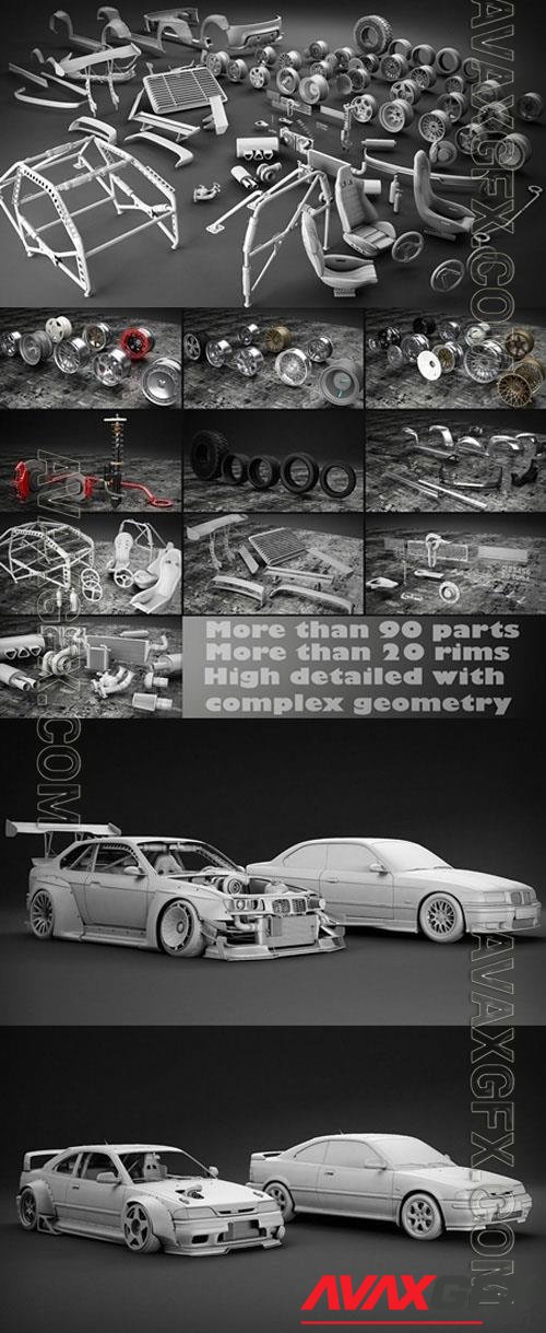 Tune Your Car Kit 3D Model