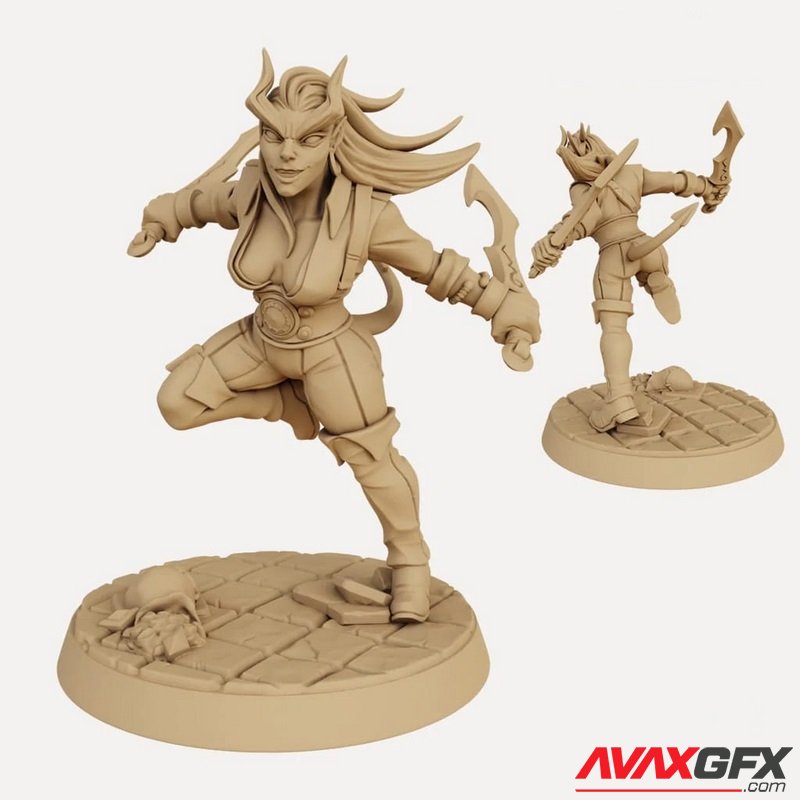 Mezzalfiend Trickster Female Assassin - 3D Print