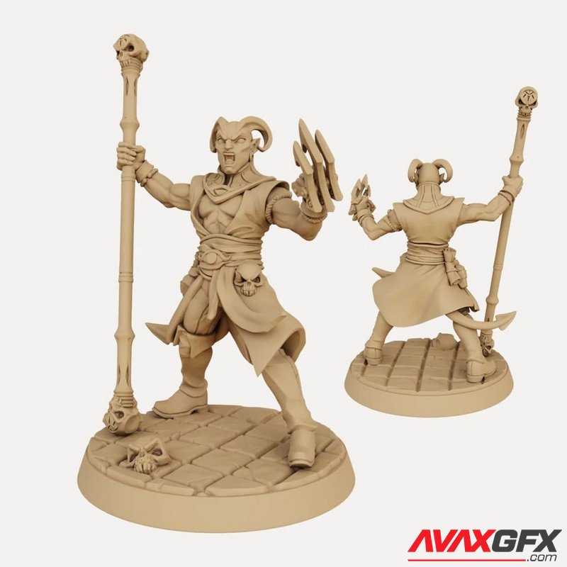 Mezzalfiend Trickster Male Monk - 3D Print