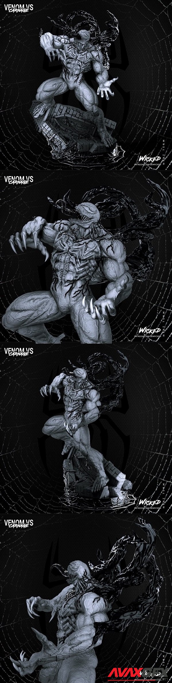 Wicked - Marvel - Venom Sculpture