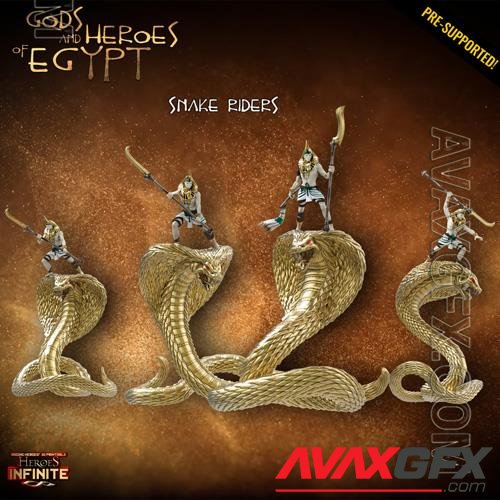 Heroes Infinite Gods and Heroes of Egypt Snake Riders 3D Print