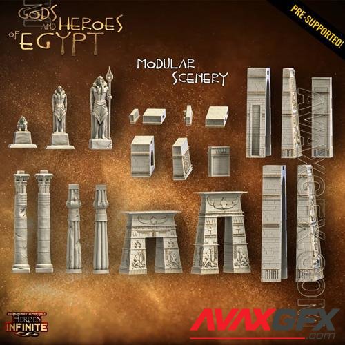 Heroes Infinite Gods and Heroes of Egypt Modular Scenery 3D Print