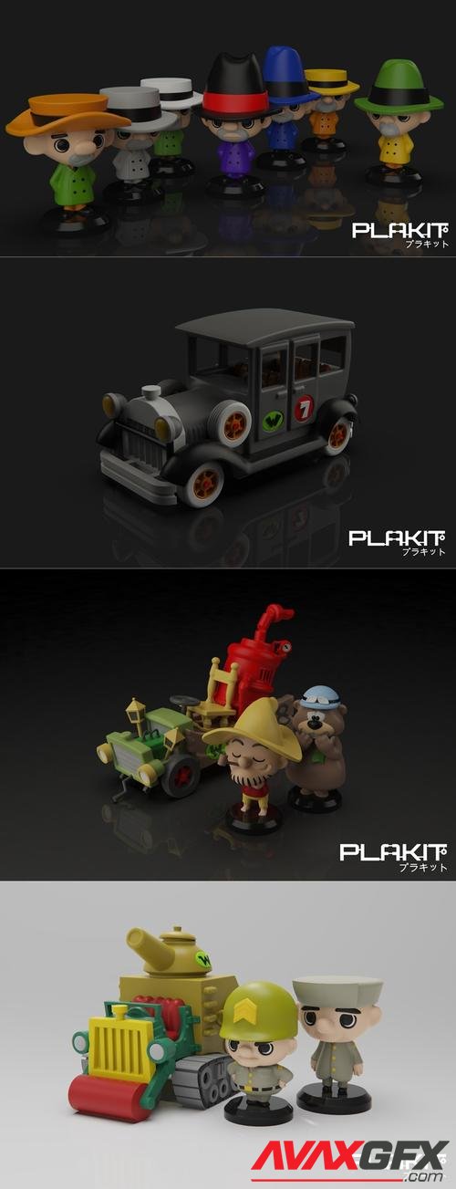 Plakit - Corrida Maluca Pack 3 – 3D Print