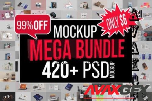 Mockup Mega Bundle - 420+ PSD