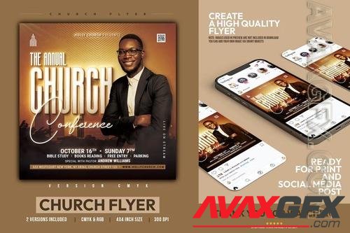 Church Flyer B2FAM9L