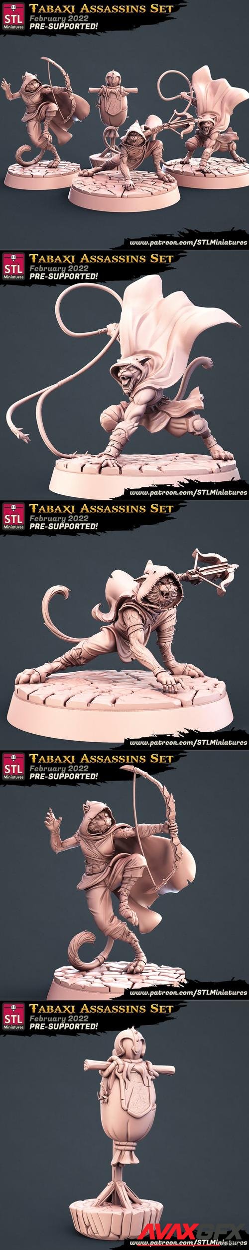 Tabaxi Assassins Set – 3D Print