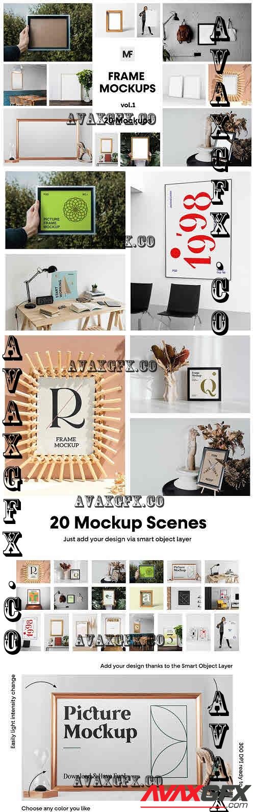 Picture and Poster Frame Mockups - 7267223