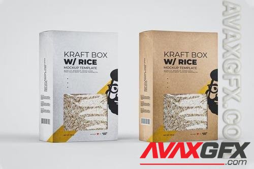 Rice Box Packaging Mockup 9TK8DCV