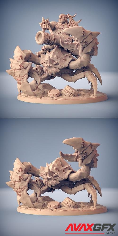 Gronk on Marshclaw the Swamp Crab – 3D Print