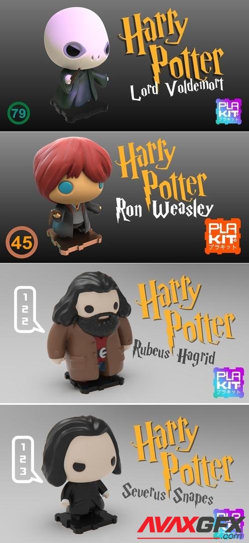 Plakit - Harry Potter Pack 2 – 3D Print