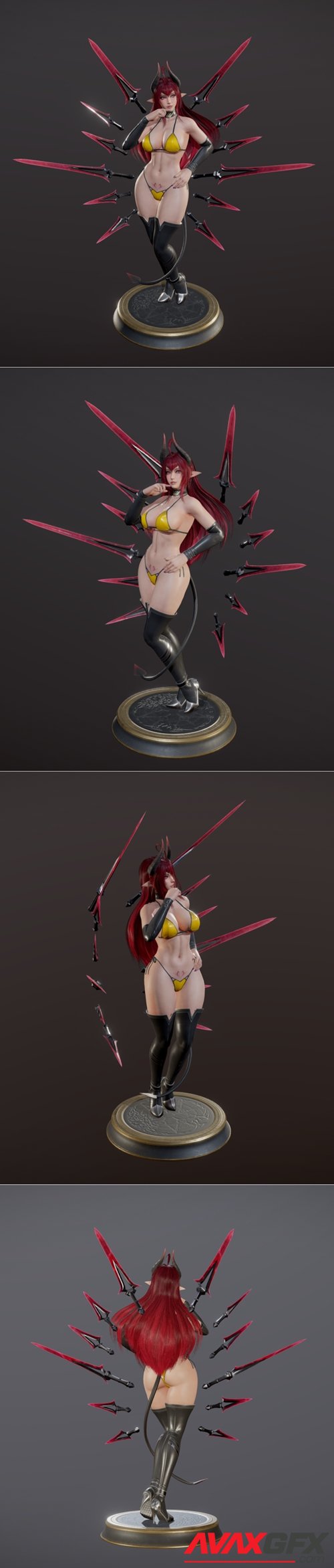 Daemon Girl – 3D Print