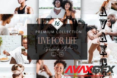 16 Photoshop Actions, Live for Life Ps