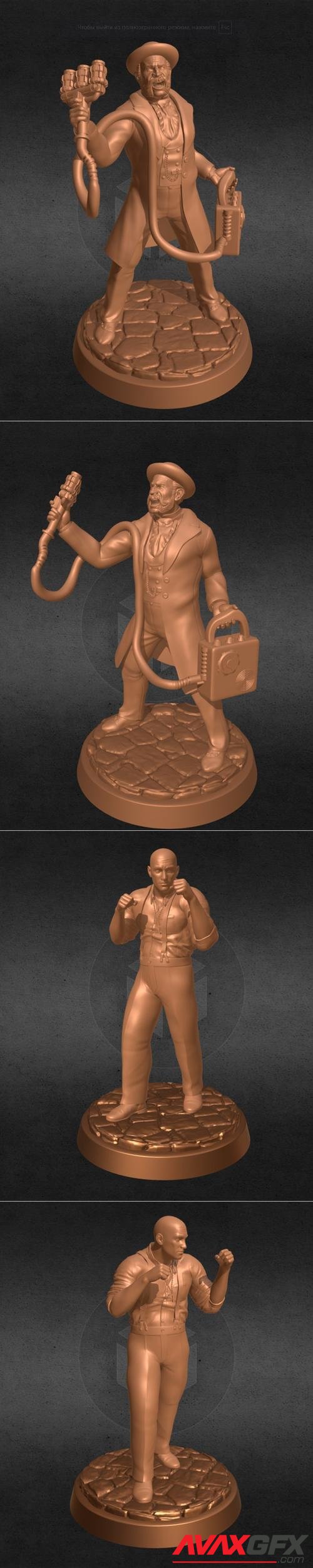 Cientist Call Of Cthulhu and Fighter Call Of Cthulhu – 3D Print