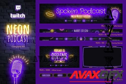 Neon Podcast Twitch Kit - 10179882