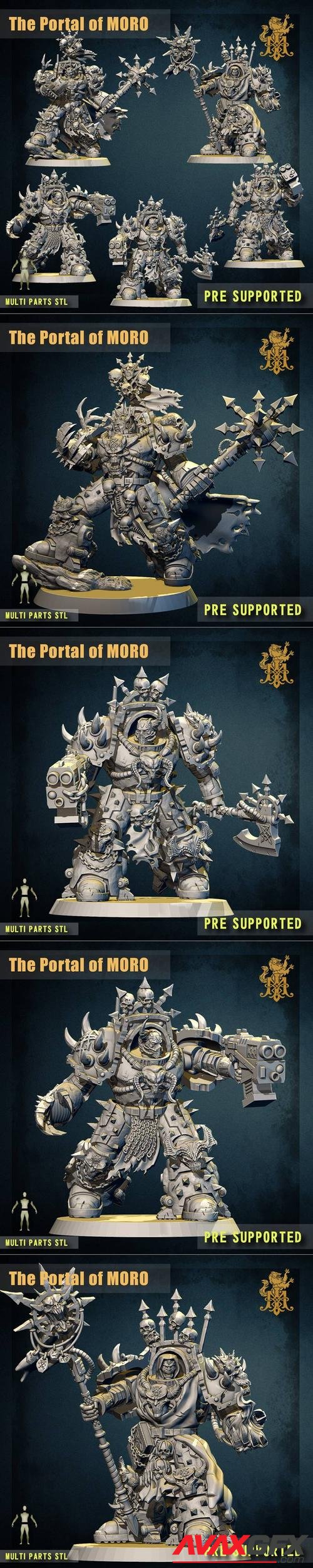 Chaos Space Marines - Portal of Moro - Chaos Lord – 3D Print