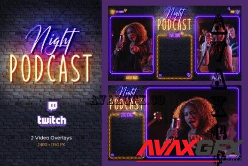 Night Podcast - Twitch Overlay - 10181381