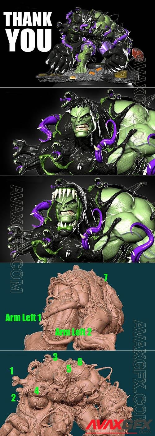 Venomized Hulk 3D Print