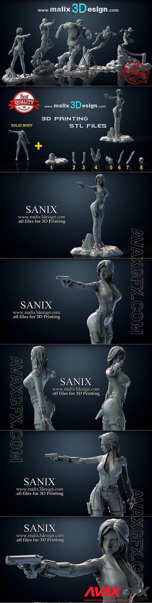 SANIX – Black Widow 3D Print