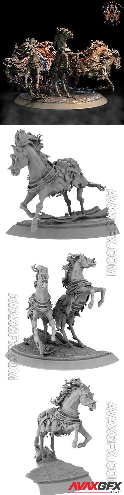 Archvillain Games Baron’s Horses 3D Print