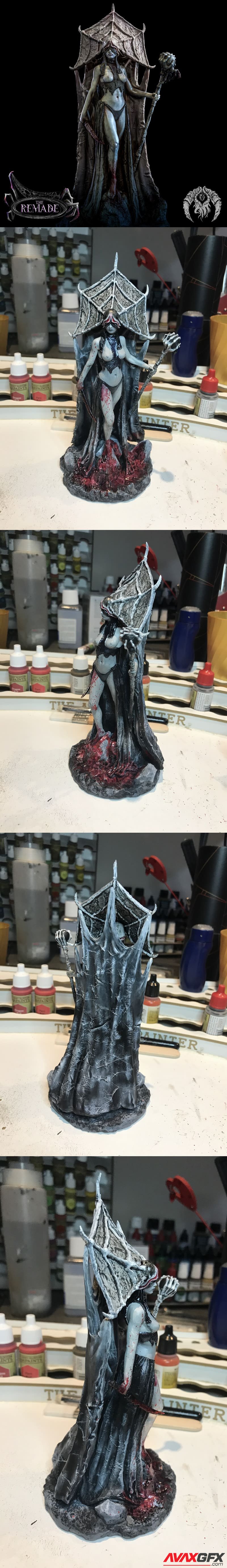 Dark Elf High Priestess - 3D Print Model