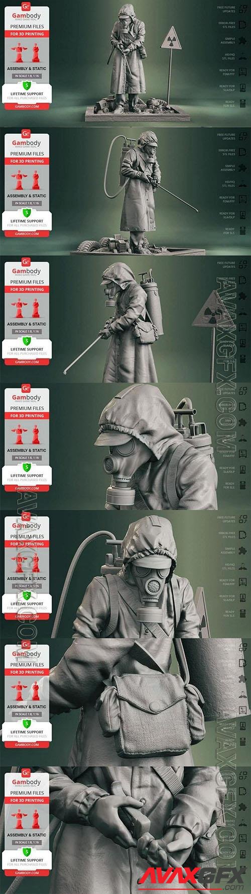 Chernobyl Liquidator 3D Printing Figurine – Assembly 3D Print