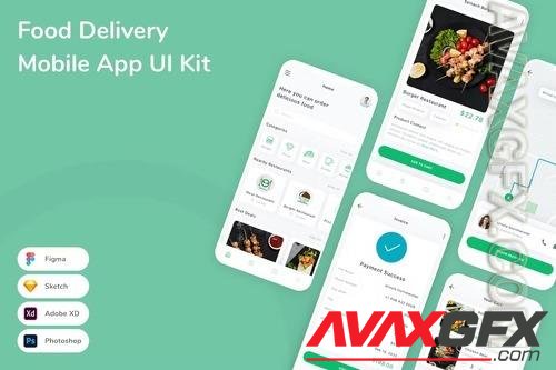 Food Delivery Mobile App UI Kit 7NQPLR9
