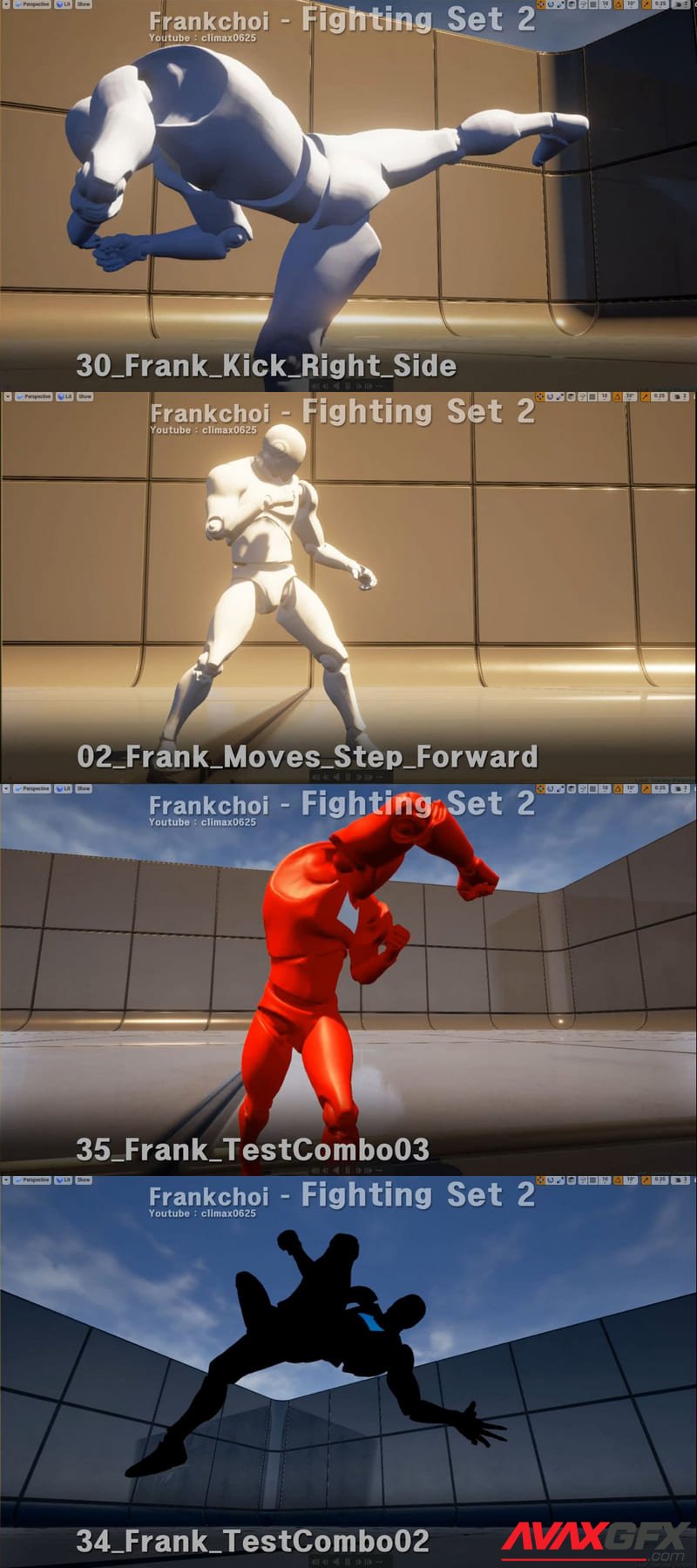 Frank Fighting Set 2