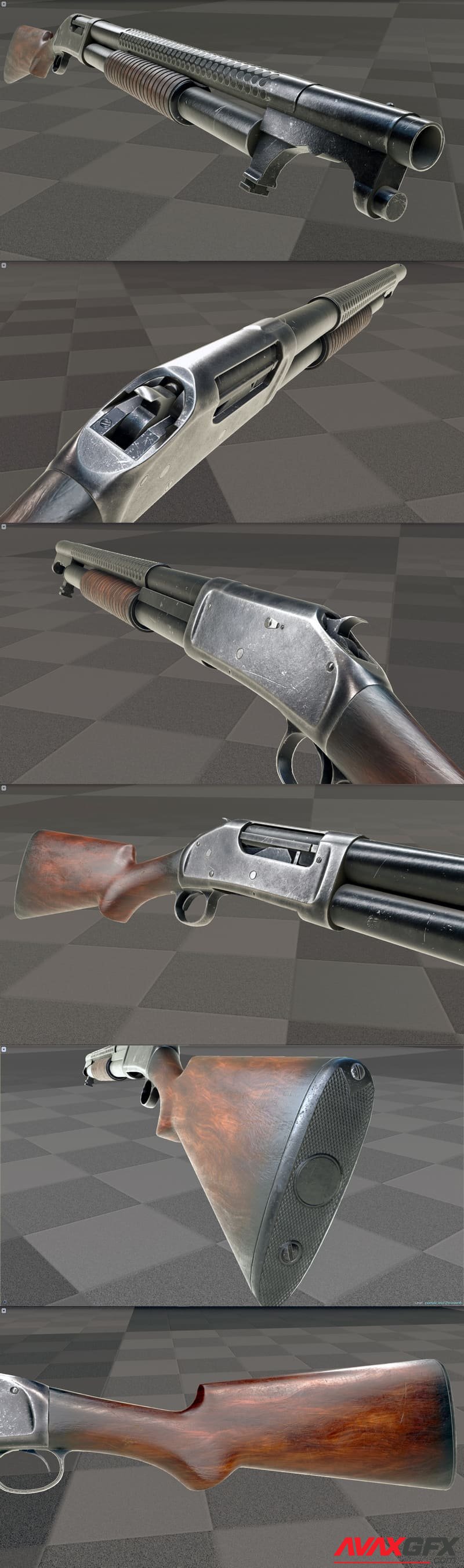 Animated Western Shotgun