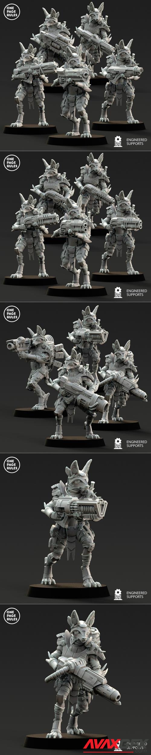 One Page Rules - Jackal Elites – 3D Print